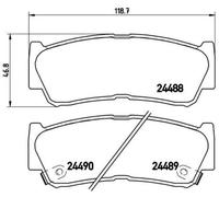PLAQUETTES DE FREIN BREMBO - P 30 037