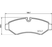 PLAQUETTES DE FREIN BREMBO - P 50 155