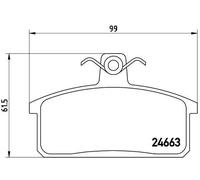 PLAQUETTES DE FREIN BREMBO - P 79 007