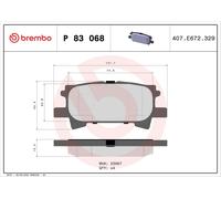 PLAQUETTES DE FREIN BREMBO - P 83 068