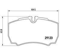 Brembo Kit de plaquettes de frein P A6 023 – frein à disque