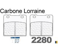Plaquettes de frein Carbone Lorraine type 2280 A3+