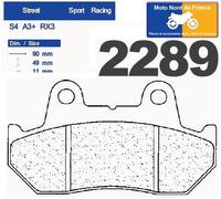 Plaquettes de frein Carbone Lorraine type 2289 A3+