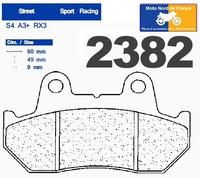 Plaquettes de frein Carbone Lorraine type 2382 A3+