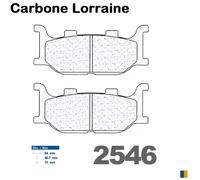 JEU DE CARBONE Lorraine Brake Pads Type 2546 xbk5