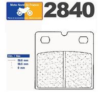 Plaquettes de frein Carbone Lorraine type 2840 A3+