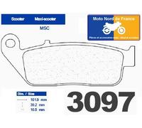 PLAQUETTES DE FREIN RAKES 3097MSC