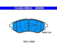 PLAQUETTES DE FREIN CHEVROLET P. AVEO/KALOS 1.2-1.5 04-