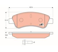 PLAQUETTES DE FREIN CITROEN P. BERLINGO/C2/C3/DS3/XSARA/206/207/208/307