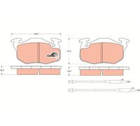 PLAQUETTES DE FREIN CITROEN P. SAXO