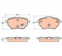 PLAQUETTES DE FREIN CITROEN T. C4 PICASSO 13-