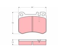 PLAQUETTES DE FREIN DB P. R107 SL 3.0-5.0 85-89