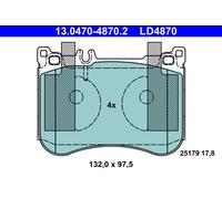 PLAQUETTES DE FREIN DB P. R231/W222 2.2-3.5 AMG 12- CERAMIC
