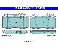 PLAQUETTES DE FREIN DB P. W163/W220/W221 98-05 CÉRAMIQUE