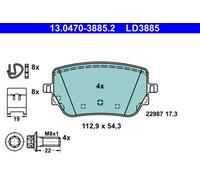 PLAQUETTES DE FREIN DB T. C118/X118/H247/X247/W177/W247 1.3-2.0 18- CERAMIC