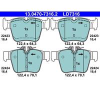 PLAQUETTES DE FREIN DB T. X253/C253 2.0-3.0 4-MATIC 15- CERAMIC