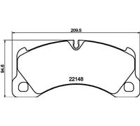 HELLA 8DB 355 040-631 Plaquettes de frein