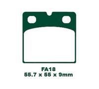 Ebc Fa-hh Series Fa447hh Sintered Brake Pads Noir
