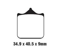 Ebc Fa-hh Series Fa604/4hh Sintered Brake Pads Noir