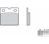 Plaquettes de frein en céramique carbone BREMBO Street - 07BB1408