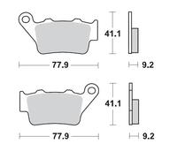 Moto-master Aprilia 403404 Brake Pads Noir