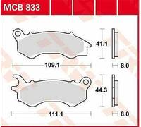 Plaquettes De Frein En Céramique TRW EC Série MCB833EC Honda PCX 150 2012-2016
