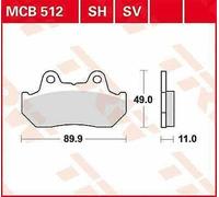 Plaquettes De Frein En Céramique TRW MCB512 Honda GB 500 1989-1990