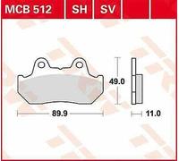Plaquettes De Frein En Céramique TRW MCB512 Pour Honda VT 500 C 1983-1984