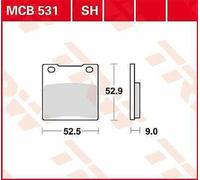 Plaquettes De Frein En Céramique TRW MCB531 Pour Suzuki RGV 250 1988-1989