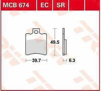 Plaquettes De Frein En Céramique TRW MCB674 Pour Aprilia SR 50 R LC 2013-2015