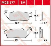 Plaquettes De Frein En Céramique TRW MCB677 Pour Honda CBR 650 F ABS 2014-2016