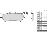 Plaquettes de frein en métal fritté BREMBO Street - 07BB04LA