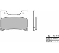 Plaquettes de frein en métal fritté BREMBO Street - 07YA24SA