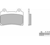 Plaquettes de frein en métal fritté BREMBO Street - 07YA35SA