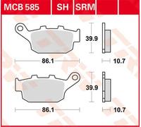 Plaquettes de frein en métal fritté Sv Trw Honda Triumph Suzuki Buell Yamaha