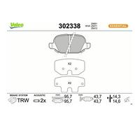 VALEO 302338 Plaquettes de frein