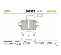 VALEO 302572 Plaquettes de frein
