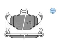 Plaquettes de frein Essieu arrière 025 219 6514 MEYLE pour RENAULT LAGUNA I