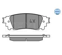Plaquettes de frein Essieu arrière 025 221 5315 MEYLE pour LEXUS NX