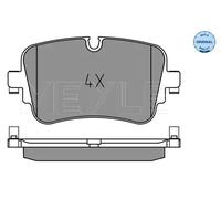 Plaquettes de frein Essieu arrière 025 223 0717 MEYLE pour AUDI VW