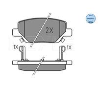 Plaquettes de frein Essieu arrière 025 224 4918 MEYLE pour FIAT TIPO Break