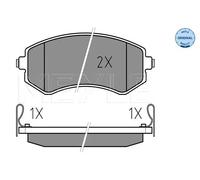 MEYLE 025 235 0216/W Plaquettes de frein