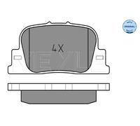 Meyle Plaquettes de frein arrière 025 235 9215 pour Toyota Camry et Prius