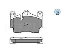 Meyle Jeu de plaquettes de frein à disque 025 236 9417/PD Essieu arrière pour VW Audi Porsche