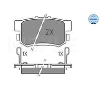 Plaquettes de frein Essieu arrière 025 237 3615 MEYLE pour HONDA CR-V II FR-V