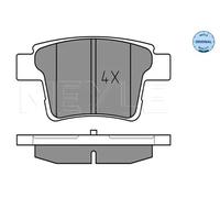 Plaquettes de frein Essieu arrière 025 242 6017 MEYLE pour FORD JAGUAR