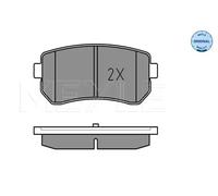 Plaquettes de frein Essieu arrière 025 243 2015/W MEYLE pour HYUNDAI KIA