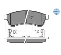 Plaquettes de frein Essieu arrière 025 247 4414/W MEYLE pour CHEVROLET EPICA