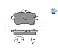 Kit De Plaquettes De Frein Frein À Disque Meyle 0252521618 pour Mercedes Benz