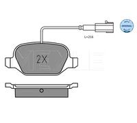 Plaquettes de frein Essieu arrière 025 252 3717 MEYLE pour ALFA ROMEO FIAT